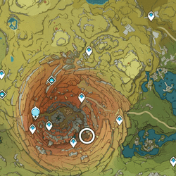 Detailed infiltration route map showing eastern approach path through Fatui Kuuvahki Bureau