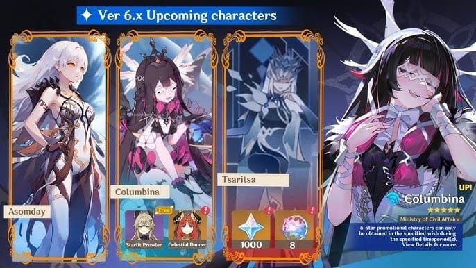 New Genshin Impact Version 6.0 characters Lauma, Flins, and Aino