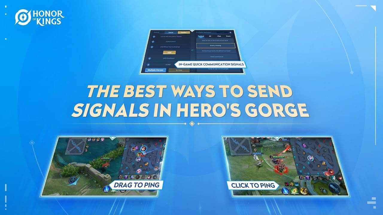 Honor of Kings game interface showing ping indicator with color-coded network status