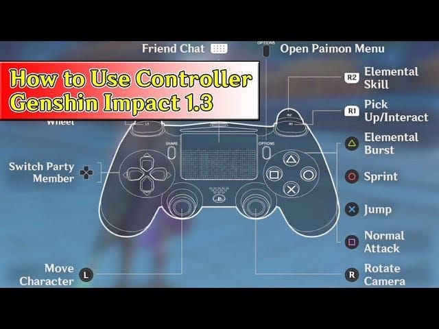 Genshin Impact iOS controller settings interface menu