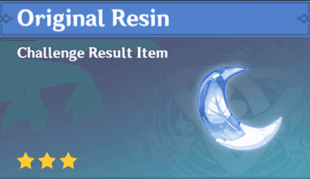Genshin Impact game interface showing Original Resin counter and regeneration timer