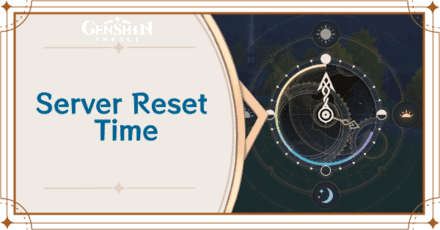 Genshin Impact daily server reset notification showing 4:00 AM reset time