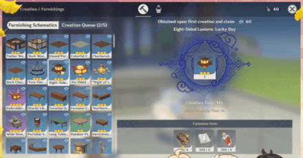 Genshin Impact Serenitea Pot Trust Rank progression interface showing ranks 1-10 with unlocked features