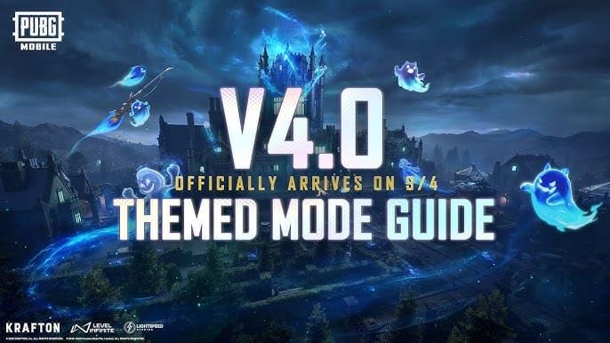 PUBG Mobile Version 4.0 update preview showing new mortar weapons and WOW mode features