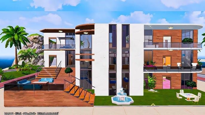 PUBG Mobile screenshot showing interior of multi-story apartment building with stairwells