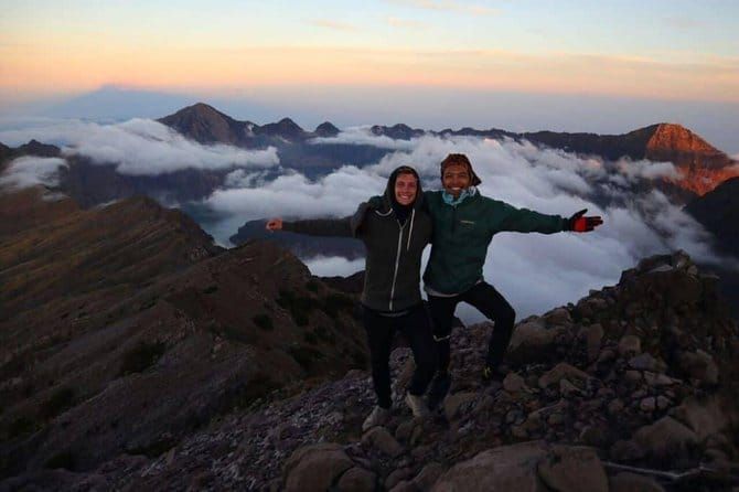 View from Gunung Rinjani showing commanding sight lines across Nusa map