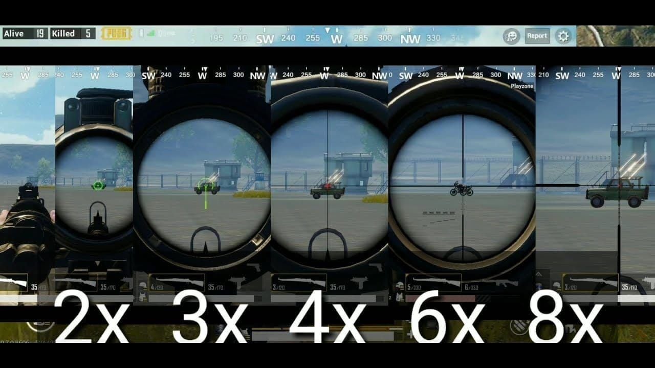 PUBG Mobile scope view demonstrating improved targeting stability in Super Smooth Mode