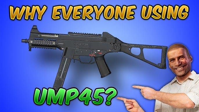 PUBG Mobile M416 and UMP45 weapon combination with attachments