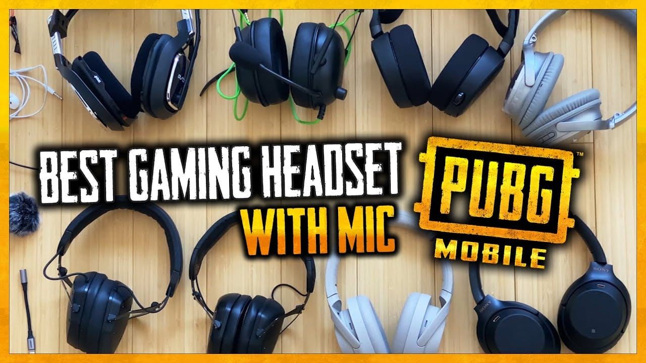 Professional gaming headphones setup used for competitive PUBG Mobile esports