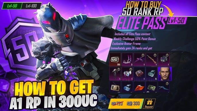 PUBG Mobile Royale Pass and premium items available for UC purchase