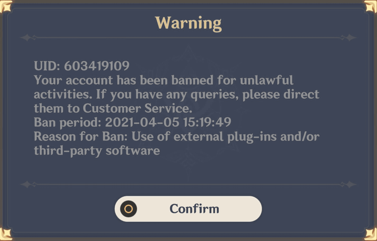Safety guide showing red flags and safe practices for Genshin Impact third-party purchases