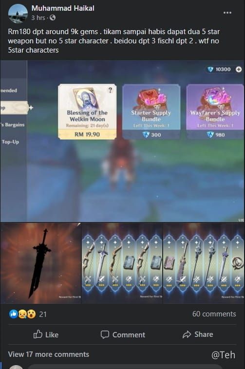 Third-party platform interface for Genshin Impact UID-based purchases