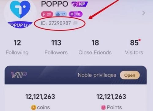 Poppo Live coin purchase interface displaying ZAR pricing for different coin packages