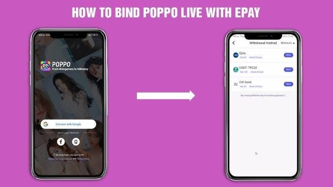 ShopeePay wallet interface displaying Poppo Live payment options