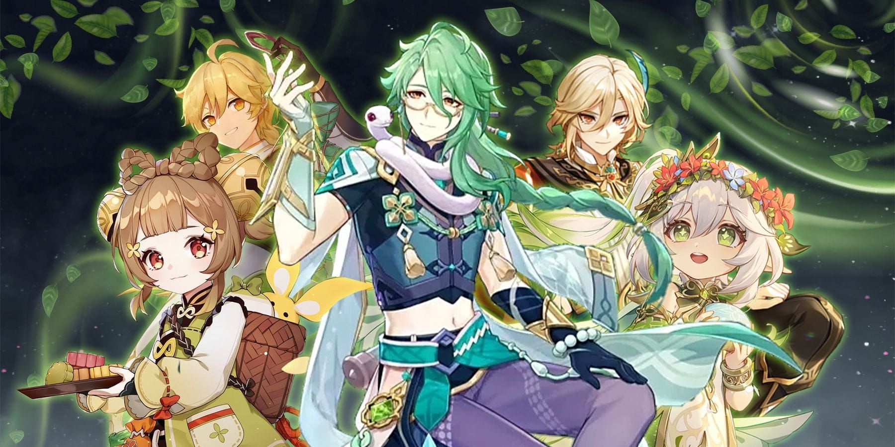 Optimal Bloom team composition featuring Lauma, Nahida, Nilou, and Kokomi