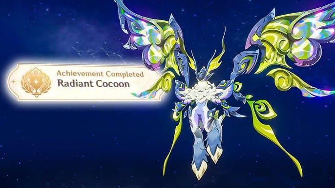 Radiant Moonfly world boss in underground cavern arena in Genshin Impact