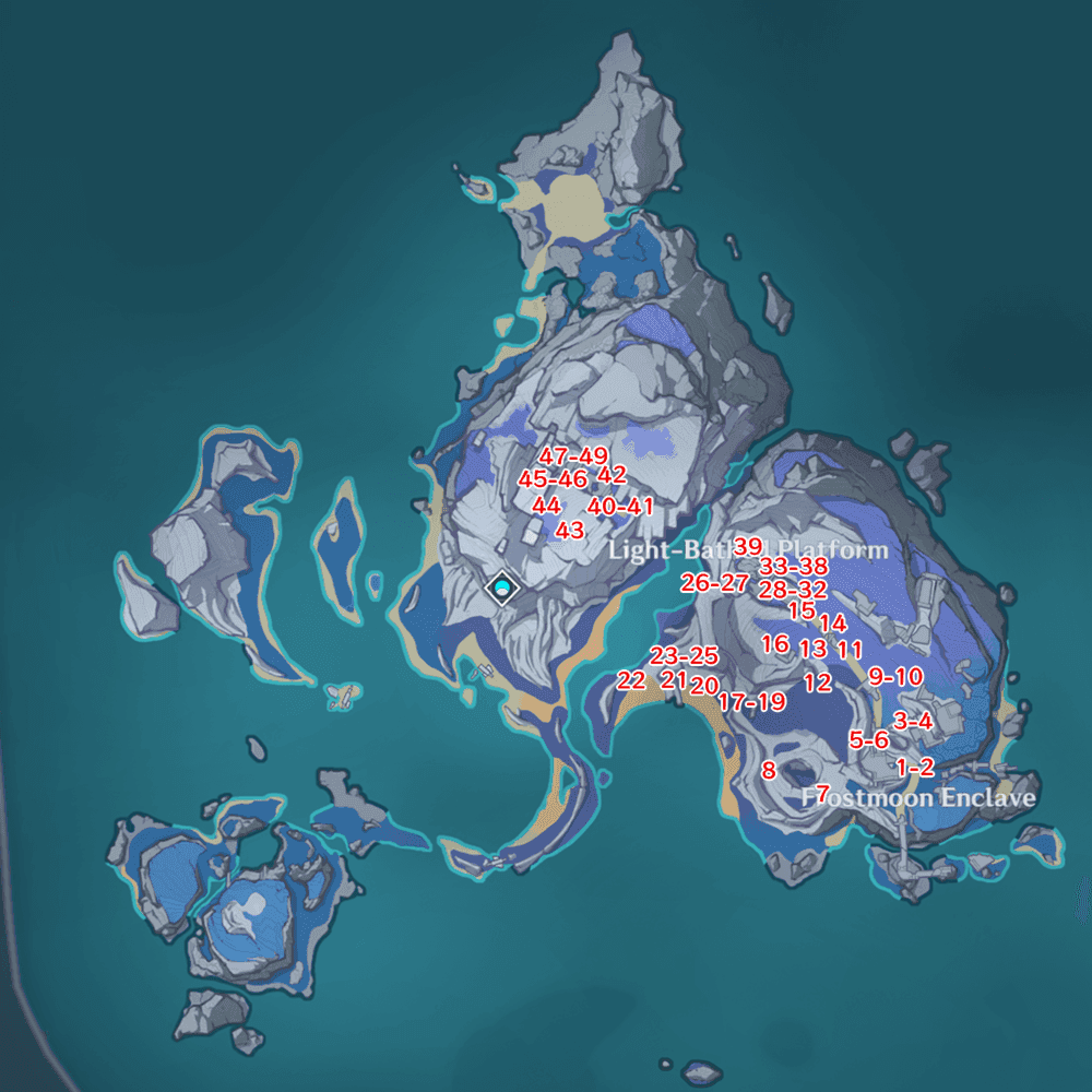 Moonfall Silver crystals glowing with elemental energy in Genshin Impact's Nod-Krai region