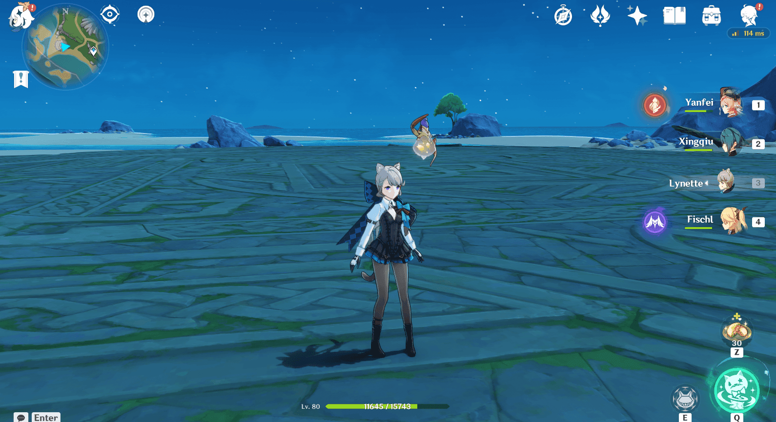 Genshin Impact Boom Blast Power Test arena combat with defense devices