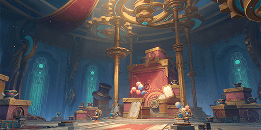 Interior view of Clink-Clank Krumkake Craftshop showing crafting stations and storage