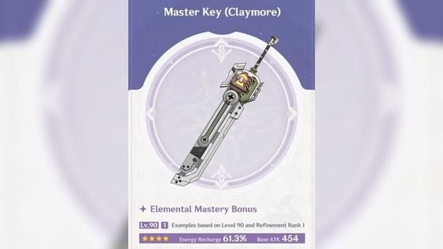 Master Key craftable weapon in Genshin Impact