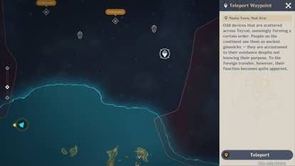 Optimal quest route through Nod-Krai showing efficient path between major locations