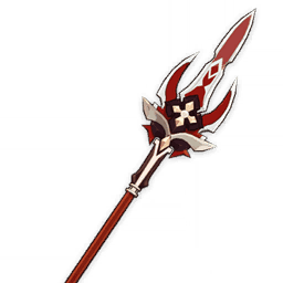 Deathmatch polearm weapon details showing 36.8% CRIT Rate in Genshin Impact