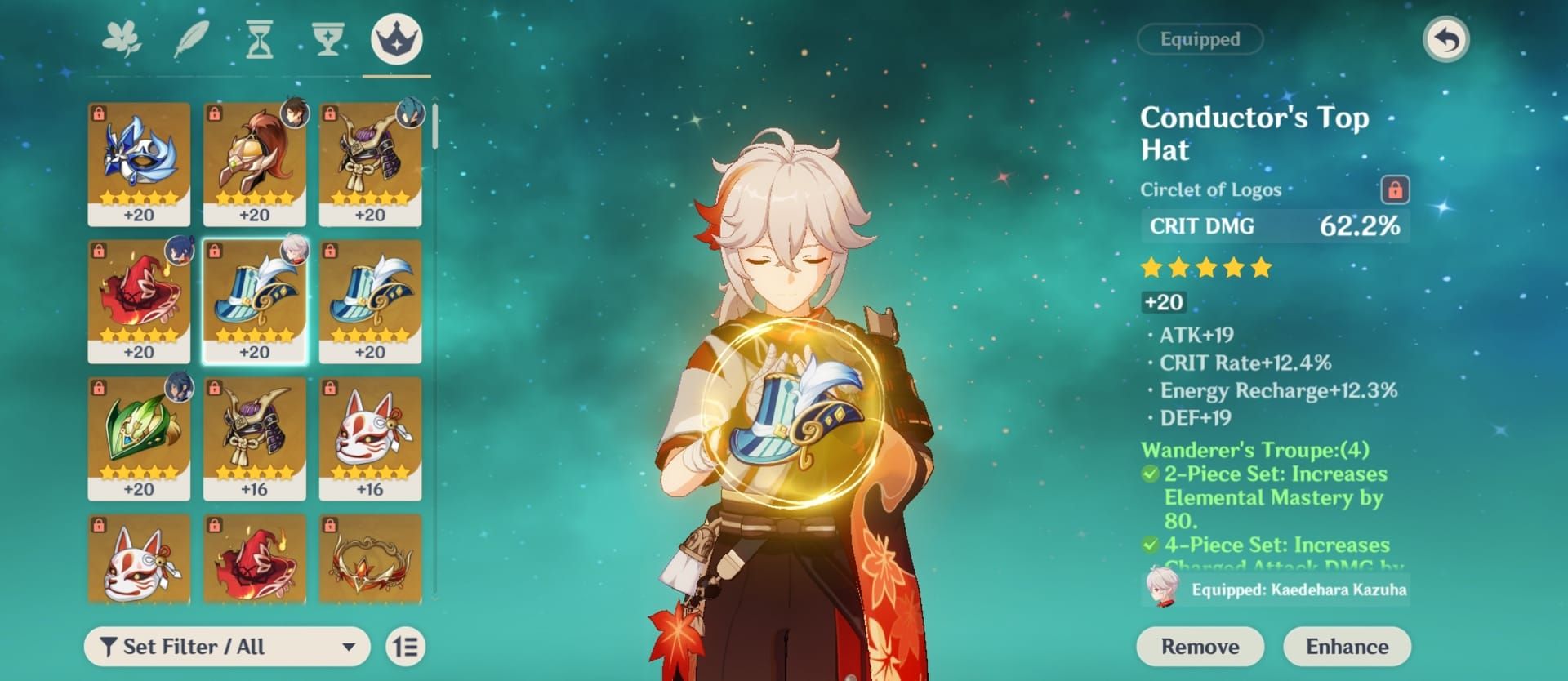 Comparison between Elemental Mastery and ATK% timepiece artifacts in Genshin Impact
