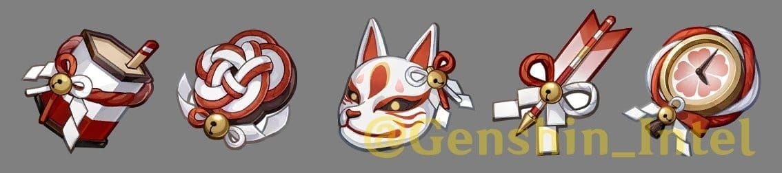 Shimenawa's Reminiscence artifact set interface showing 4-piece set bonus effects