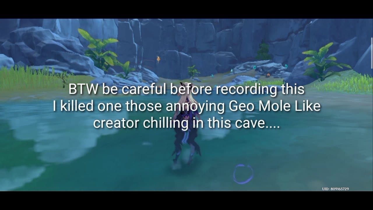 Interior view of Mt. Aozang Crystal Cave showing clustered Crystal Chunk mining nodes