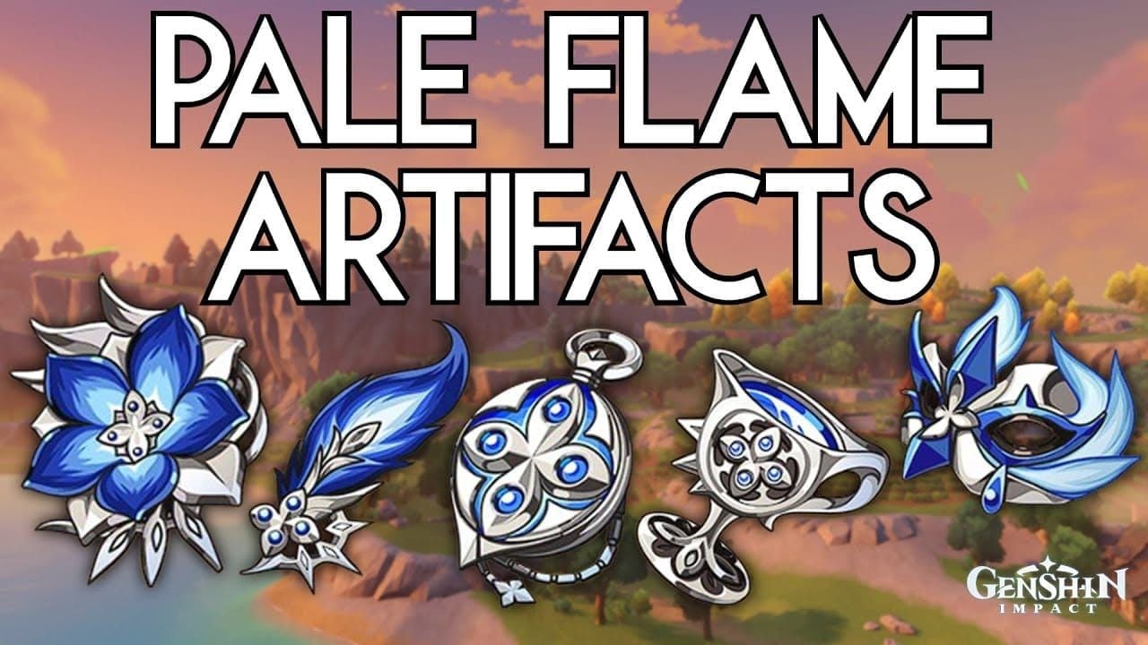 Pale Flame artifact set showing 2-piece and 4-piece set bonuses for Physical DMG