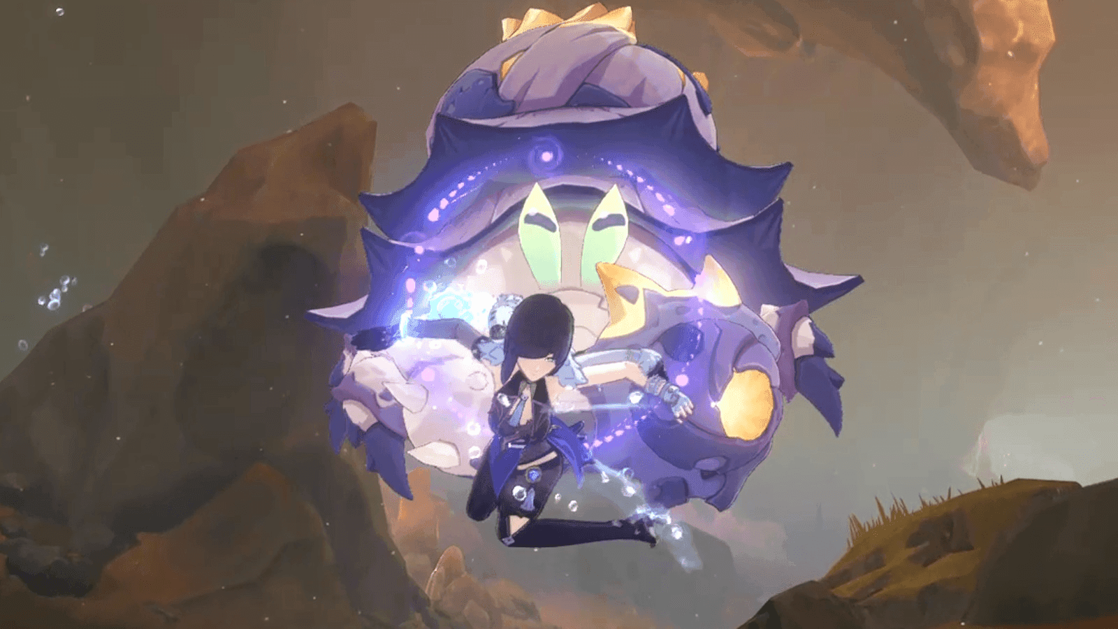 Guide showing optimal boss positioning strategy for double kill timing in Genshin Impact