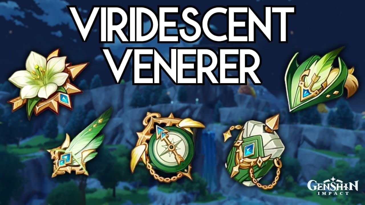 Viridescent Venerer artifact set in Genshin Impact showing resistance shred bonus