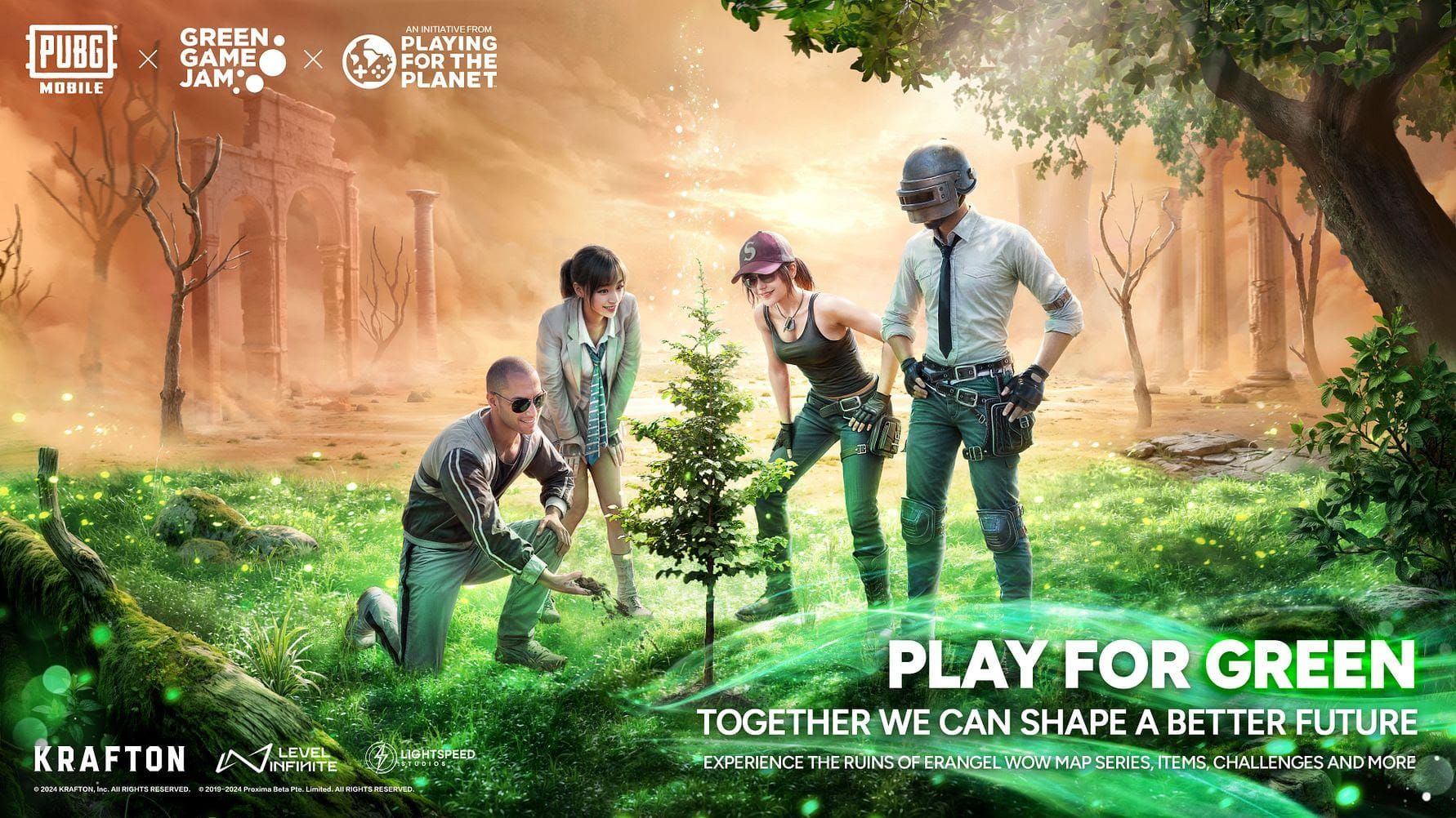 PUBG Mobile environmental elements including Electric Barriers and Fire Extinguisher devices