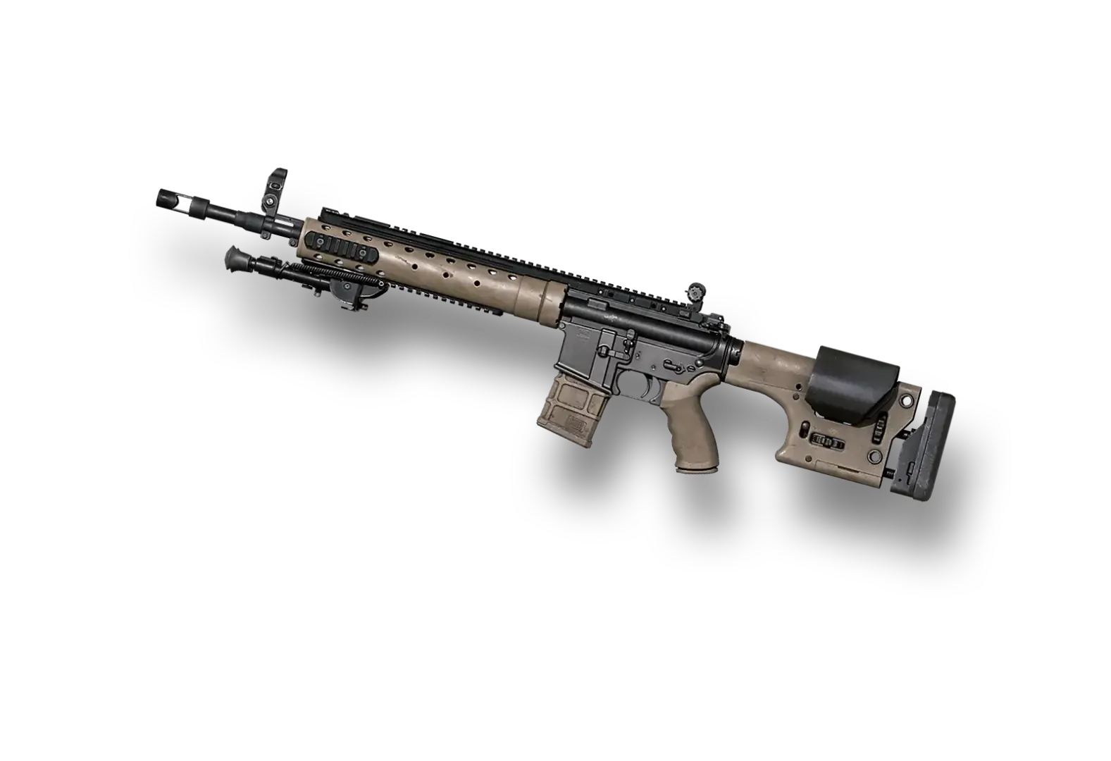 PUBG Mobile Mk12 DMR weapon with specifications and stats
