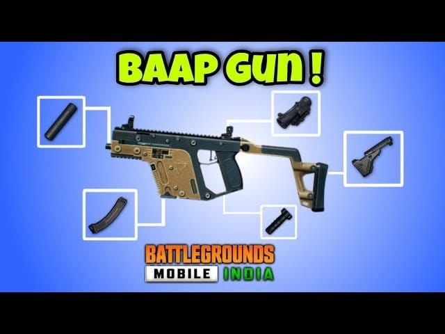 PUBG Mobile Vector SMG with optimal attachments for Arena mode gameplay