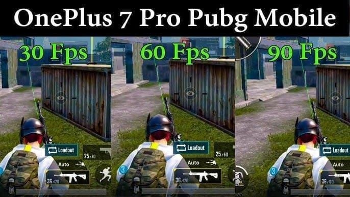 Performance benchmark data showing PUBG Mobile frame rates and system usage on OnePlus 12