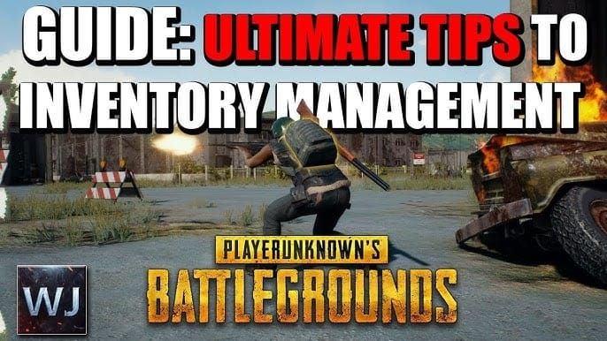 PUBG Mobile inventory screen showing optimal loot prioritization and organization
