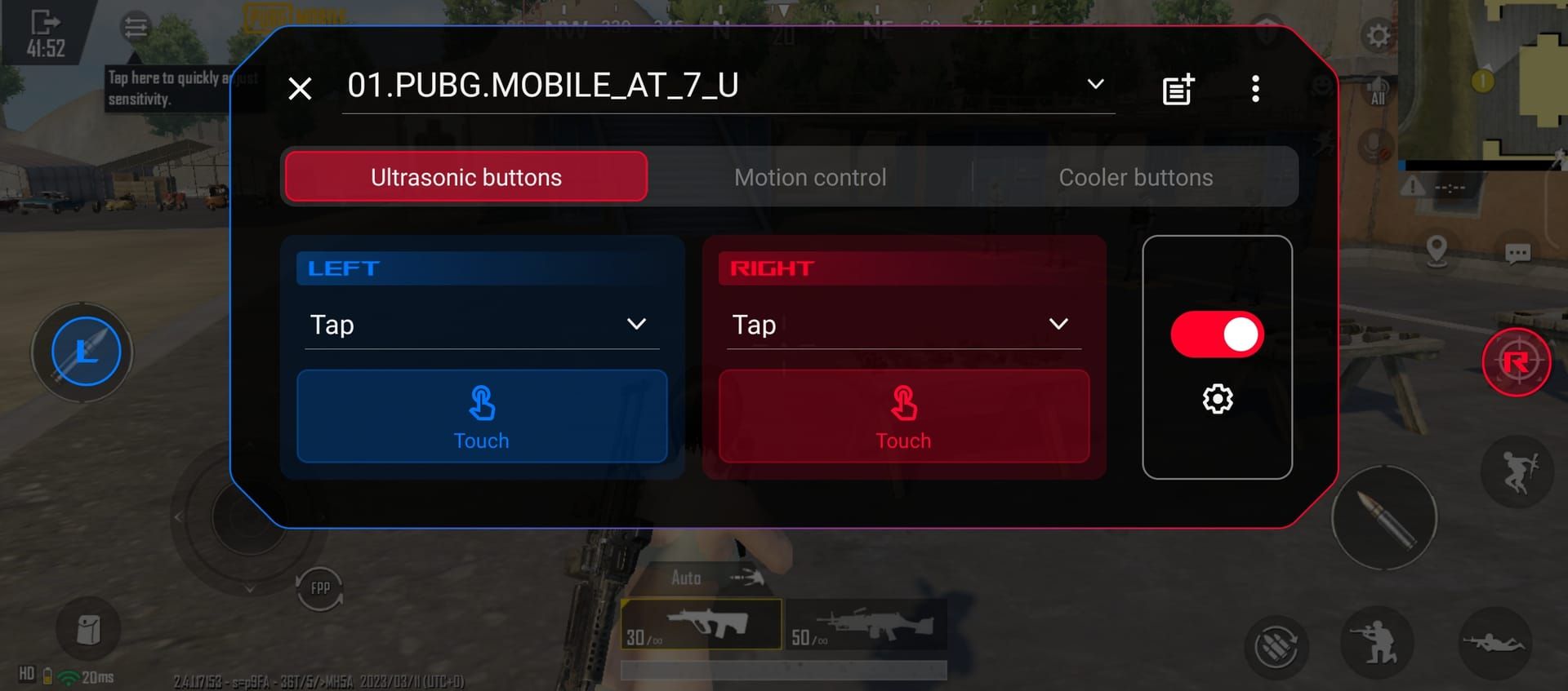 ROG Phone 8 Ultimate AirTrigger button configuration guide for PUBG Mobile
