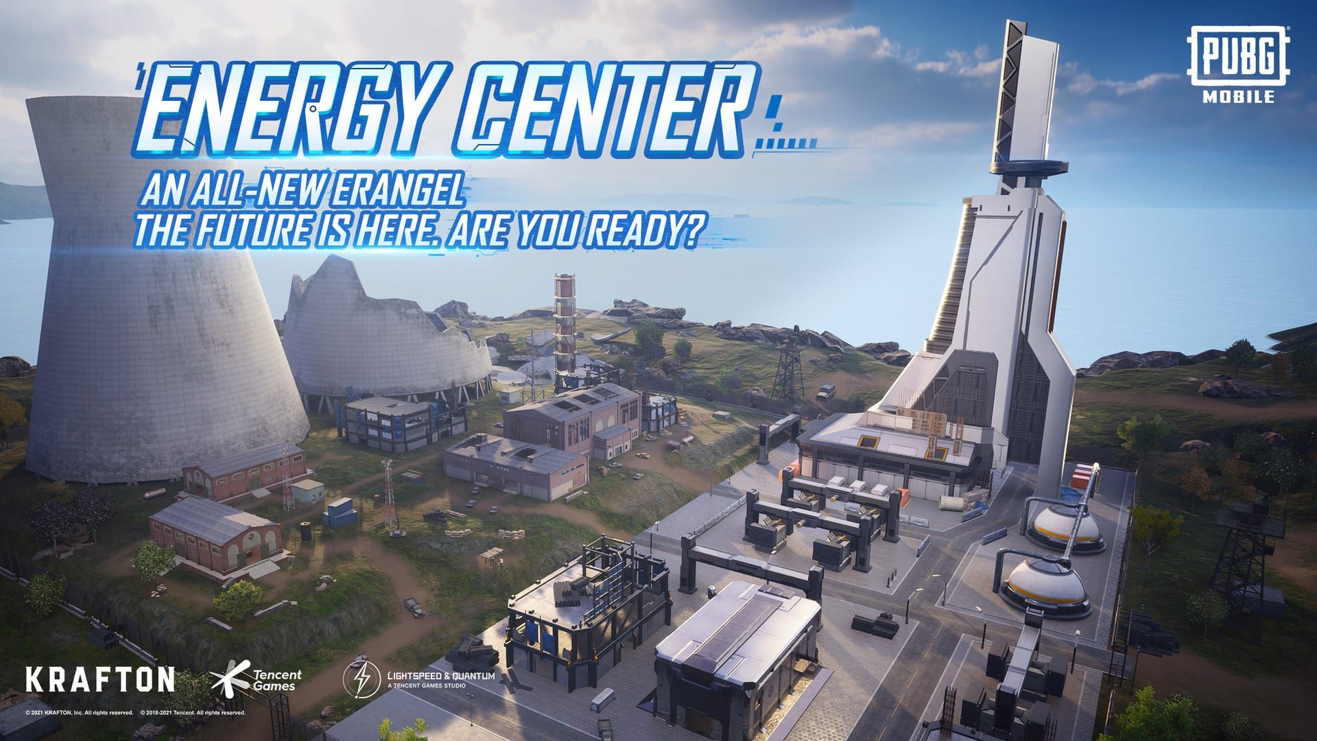 View from Power Plant's central tower showing 360-degree sight lines and elevation advantage