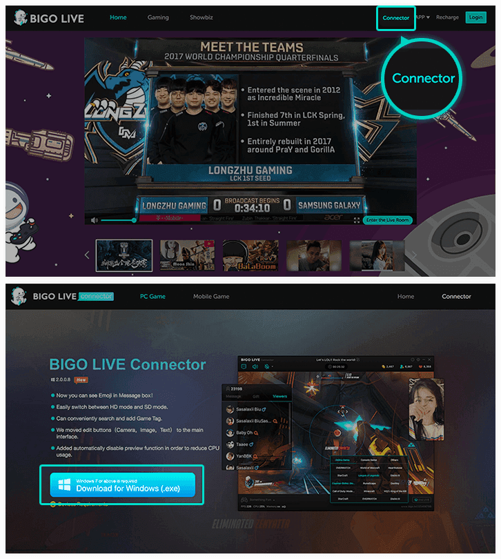 BIGO Live game night showing built-in games and multi-guest participation