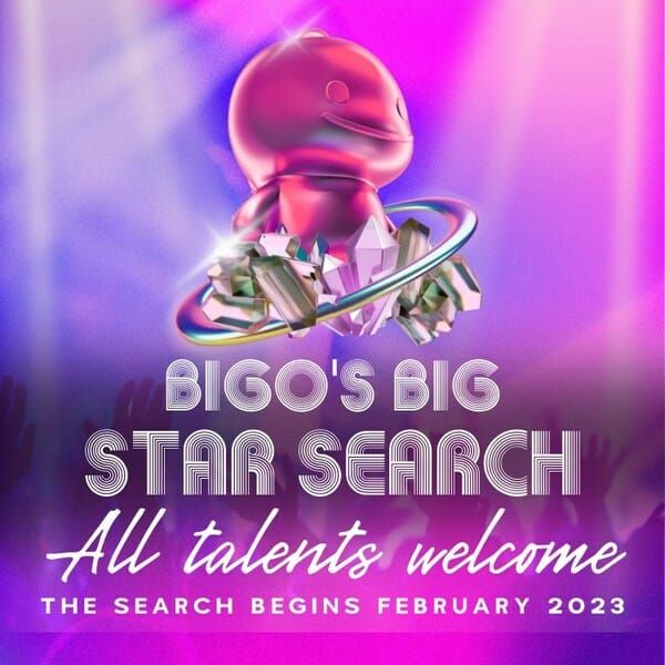 BIGO Live talent show featuring multiple performers and voting interface