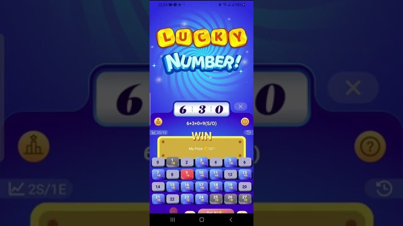 Poppo lucky number game interface showing the rigged selection mechanism