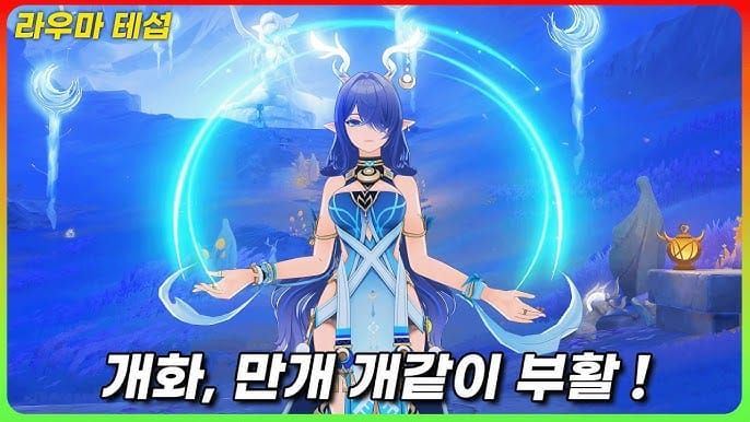 원신 라우마 팀 로테이션 가이드 차트