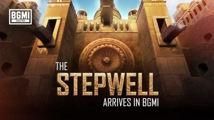 PUBG Mobile squad positioning strategy in Stepwell compound showing crossfire angles