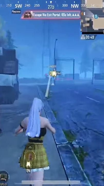 PUBG Mobile UNFAIL Mode Exit Portal with Survivors coordinating escape sequence