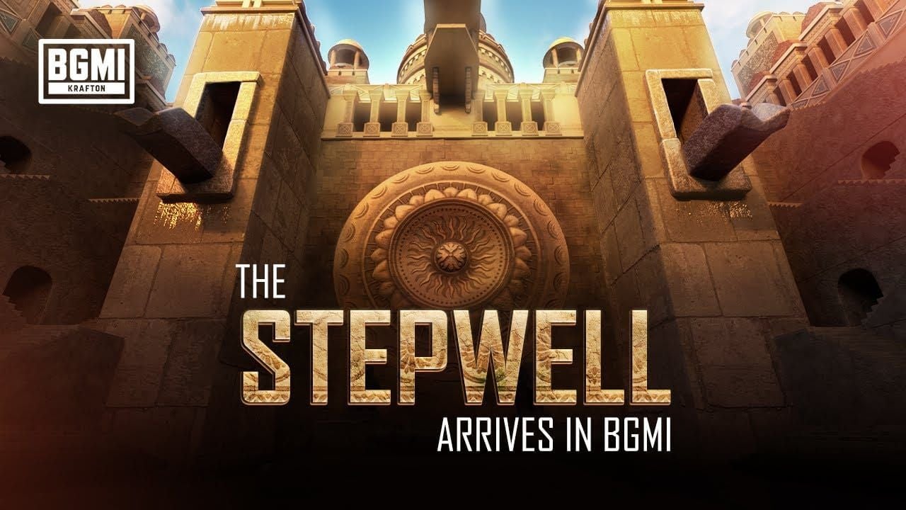 PUBG Mobile Stepwell location showing multi-layered vertical architecture for diving practice