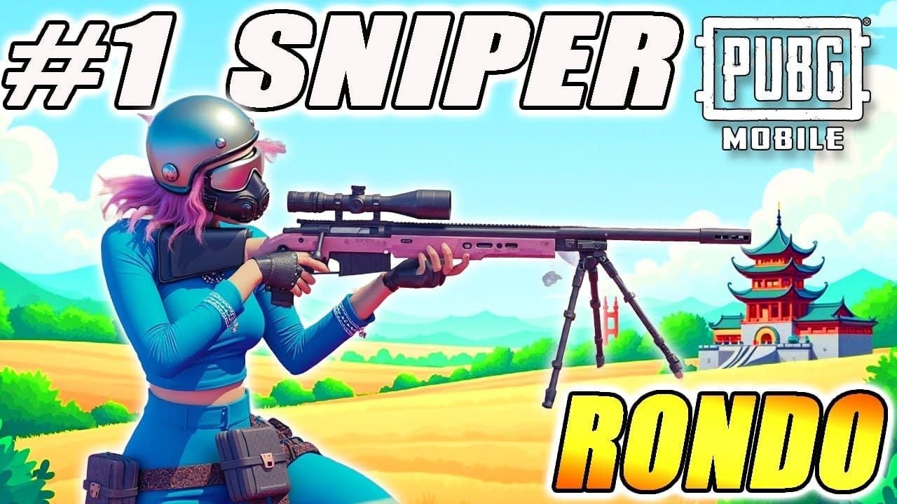 PUBG Mobile screenshot of northwestern desert ridge sniper position overlooking urban compounds