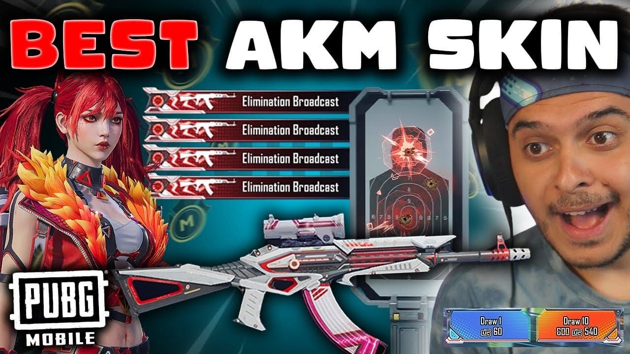 PUBG Mobile Royale Pass A15 upgradable AKM weapon skin showcase