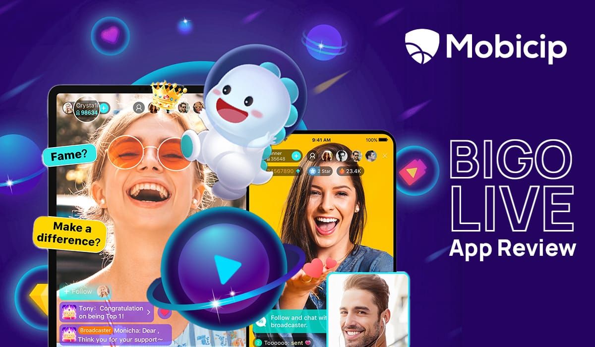 Official BIGO Live social media accounts displaying verified promotional announcements and discount codes