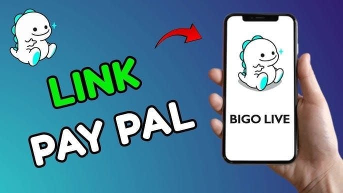 Step-by-step guide showing how to connect PayPal account to BIGO Live
